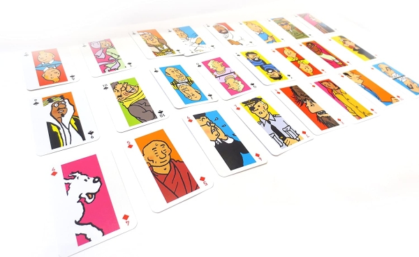 Tim und Struppi Spielkarten Set (48er Blatt) Motiv "Family" von Moulinsart